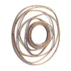 Rattan-Spiegel in Rosenform Rattan-Spiegel in Rosenform