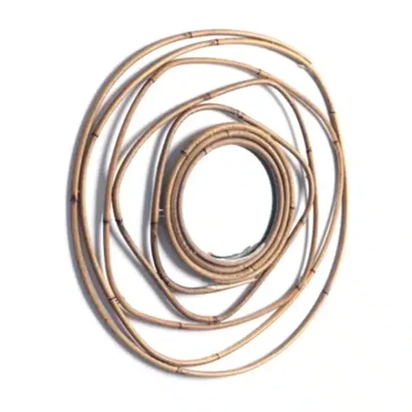 Rattan-Spiegel in Rosenform Rattan-Spiegel in Rosenform