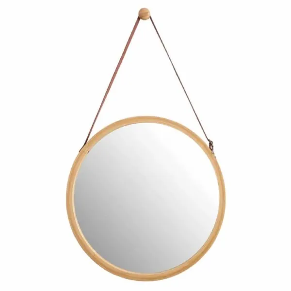 Rattan-Spiegel in Tropfenform, modern Rattan-Spiegel in Tropfenform, modern