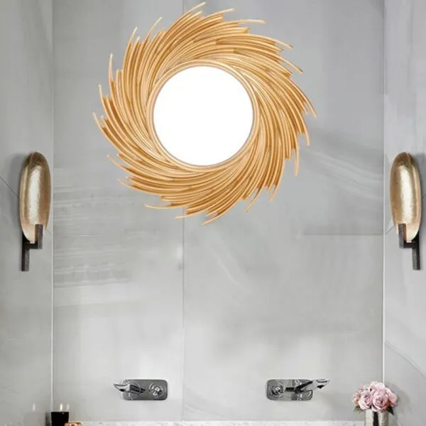 Rattan-Spiegel rund Rattan-Spiegel rund