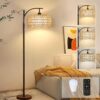 Rattan-Stehlampe Boho Rattan-Stehlampe Boho