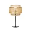 Rattan-Stehleuchte mit Doppelschirm Rattan-Stehleuchte mit Doppelschirm