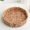 Rattan-Tablett rund geflochten Rattan-Tablett rund geflochten