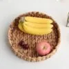 Rattan-Tablett rund geflochten Rattan-Tablett rund geflochten