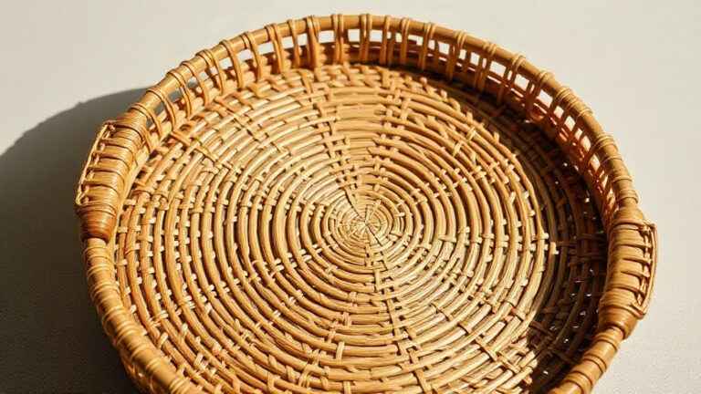 Rattan Tablett rund handgeflochten: Kaufratgeber mit Pflege- und Tragfähigkeitstipps