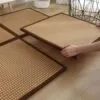 Rattan-Teppich im japanischen Stil Rattan-Teppich im japanischen Stil
