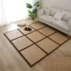 Rattan-Teppich im japanischen Stil Rattan-Teppich im japanischen Stil
