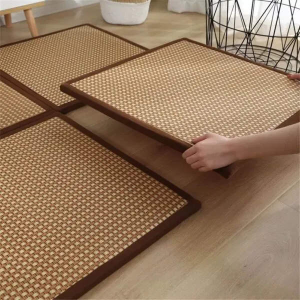 Rattan-Teppich im japanischen Stil Rattan-Teppich im japanischen Stil