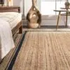 Rattan-Teppich im Landhausstil Rattan-Teppich im Landhausstil