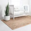 Rattan-Teppich mit Kreuzmuster Rattan-Teppich mit Kreuzmuster