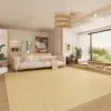 Rattan-Teppich mit Muster Rattan-Teppich mit Muster