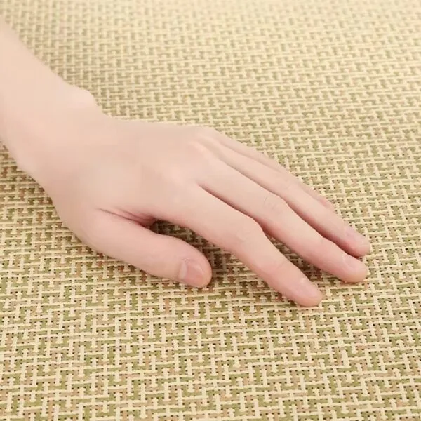 Rattan-Teppich mit Muster Rattan-Teppich mit Muster