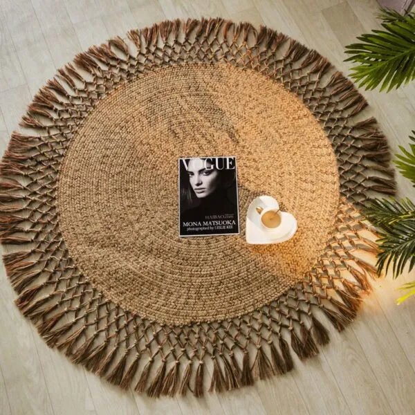Rattan-Teppich rund Rattan-Teppich rund