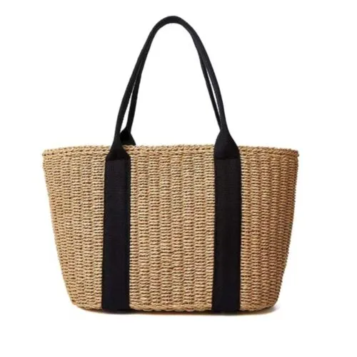 Rattan-Totebag im lässigen Stil Rattan-Totebag im lässigen Stil
