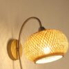 Rattan Wandlampe Kugel