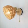 Rattan Wandleuchte Retro Rattan Wandleuchte Retro