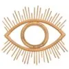 Rattan-Wandspiegel mit Augenmotiv Rattan-Wandspiegel mit Augenmotiv