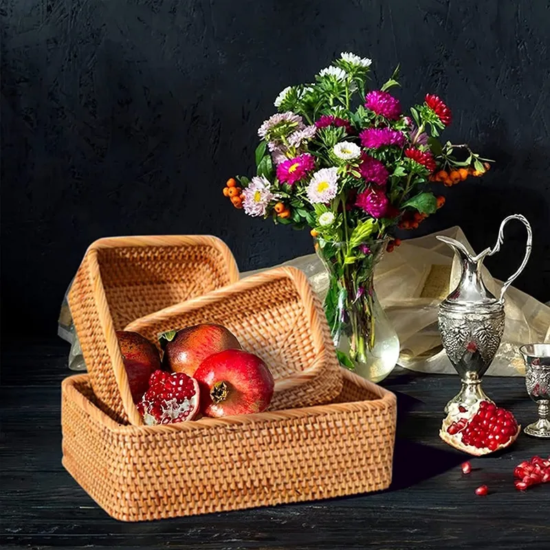 Handgeflochten aus Rattan und Weide