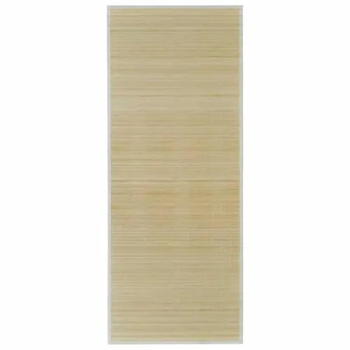 Rechteckiger Bambusteppich in Beige Rechteckiger Bambusteppich in Beige
