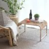 Rechteckiger Rattan-Couchtisch im indonesischen Stil Rechteckiger Rattan-Couchtisch im indonesischen Stil