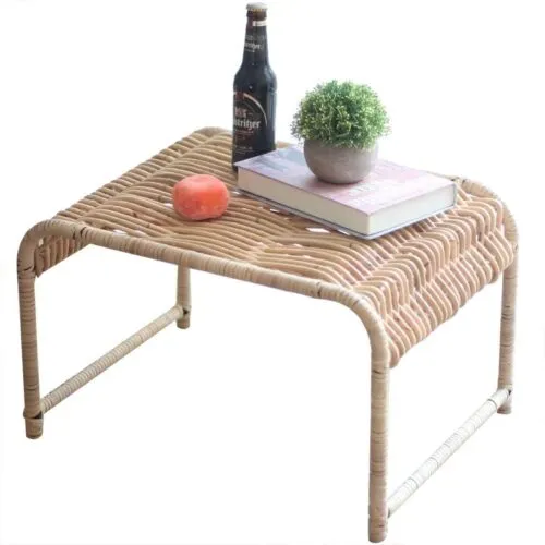 Rechteckiger Rattan-Couchtisch im indonesischen Stil Rechteckiger Rattan-Couchtisch im indonesischen Stil