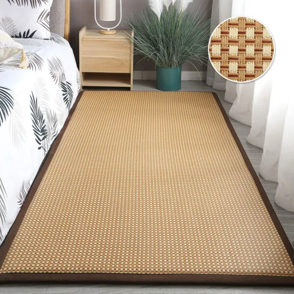 Rechteckiger Rattan-Teppich Rechteckiger Rattan-Teppich