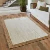 Rechteckiger Teppich aus Naturrattan