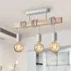 Retro Amerikanische Holz Pendelleuchte mit LED
