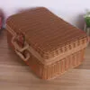 Retro-Koffer Aufbewahrungskorb aus Rattan Retro-Koffer Aufbewahrungskorb aus Rattan