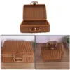 Retro-Koffer Aufbewahrungskorb aus Rattan Retro-Koffer Aufbewahrungskorb aus Rattan