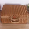 Retro-Koffer Aufbewahrungskorb aus Rattan Retro-Koffer Aufbewahrungskorb aus Rattan