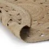 Rund geflochtener Juteteppich im Rattan-Look Rund geflochtener Juteteppich im Rattan-Look