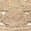 Rund geflochtener Juteteppich im Rattan-Look Rund geflochtener Juteteppich im Rattan-Look