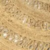 Rund geflochtener Naturteppich im Bastlook Rund geflochtener Naturteppich im Bastlook