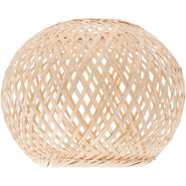 Rund geflochtener Rattan-Lampenschirm