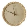 Rund Wanduhr aus geflochtenem Rattan Rund Wanduhr aus geflochtenem Rattan