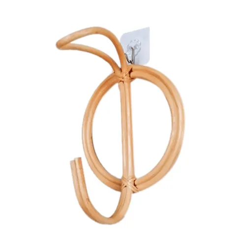 Runde Garderobenhaken aus Naturrattan Runde Garderobenhaken aus Naturrattan