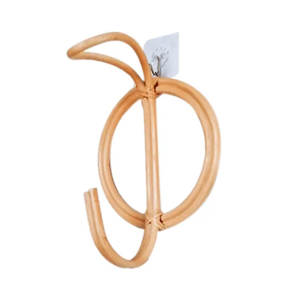 Runde Garderobenhaken aus Naturrattan Runde Garderobenhaken aus Naturrattan
