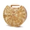 Runde Holz-Handtasche für Damen Runde Holz-Handtasche für Damen