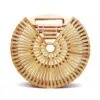Runde Holz-Handtasche für Damen Runde Holz-Handtasche für Damen