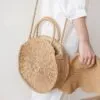 Runde Rattan Handtaschen für Damen Runde Rattan Handtaschen für Damen
