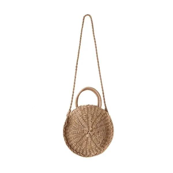 Runde Rattan Handtaschen für Damen Runde Rattan Handtaschen für Damen