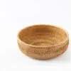 Runder Aufbewahrungskorb aus handgeflochtenem Rattan Runder Aufbewahrungskorb aus handgeflochtenem Rattan