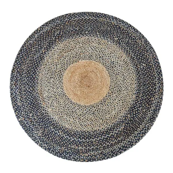 Runder Bambus-Teppich im japanischen Design Runder Bambus-Teppich im japanischen Design