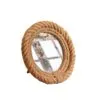 Runder Bilderrahmen aus Hanf und Rattan Runder Bilderrahmen aus Hanf und Rattan