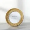 Runder Bilderrahmen aus Rattan im Vintage-Stil Runder Bilderrahmen aus Rattan im Vintage-Stil