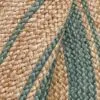 Runder Flechtoptik-Teppich im traditionellen Stil