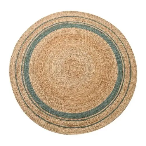 Runder Flechtoptik-Teppich im traditionellen Stil Runder Flechtoptik-Teppich im traditionellen Stil