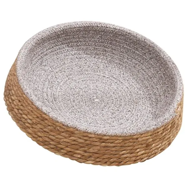Runder Hunde-Korb aus Rattan Runder Hunde-Korb aus Rattan