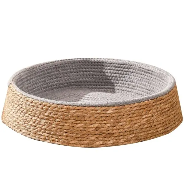 Runder Hunde-Korb aus Rattan Runder Hunde-Korb aus Rattan